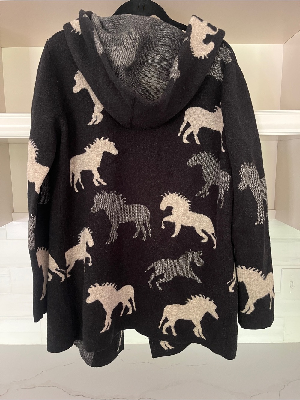 Anthropologie Field & Flower Sedona Wool sweater coat size Medium - Picture 9 of 11